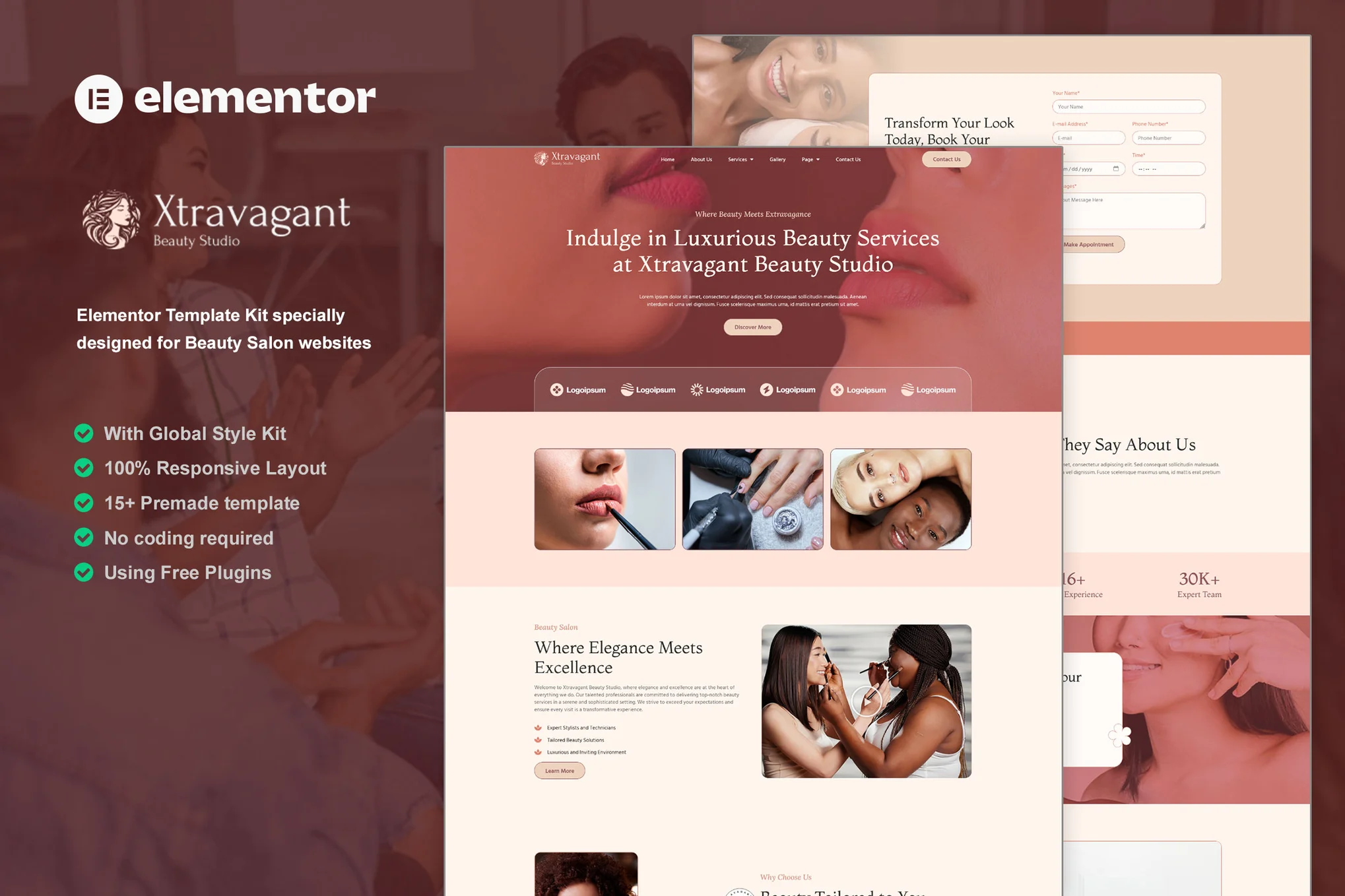 Beauty Salon Website Template