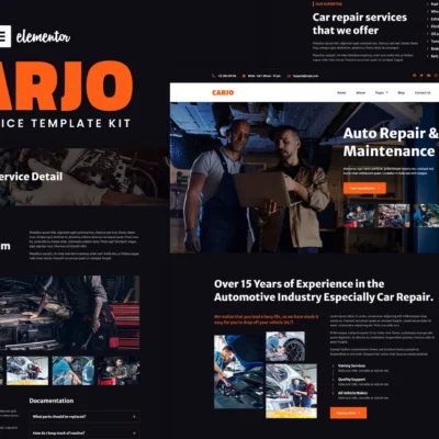 Car Repair Garage Website Template
