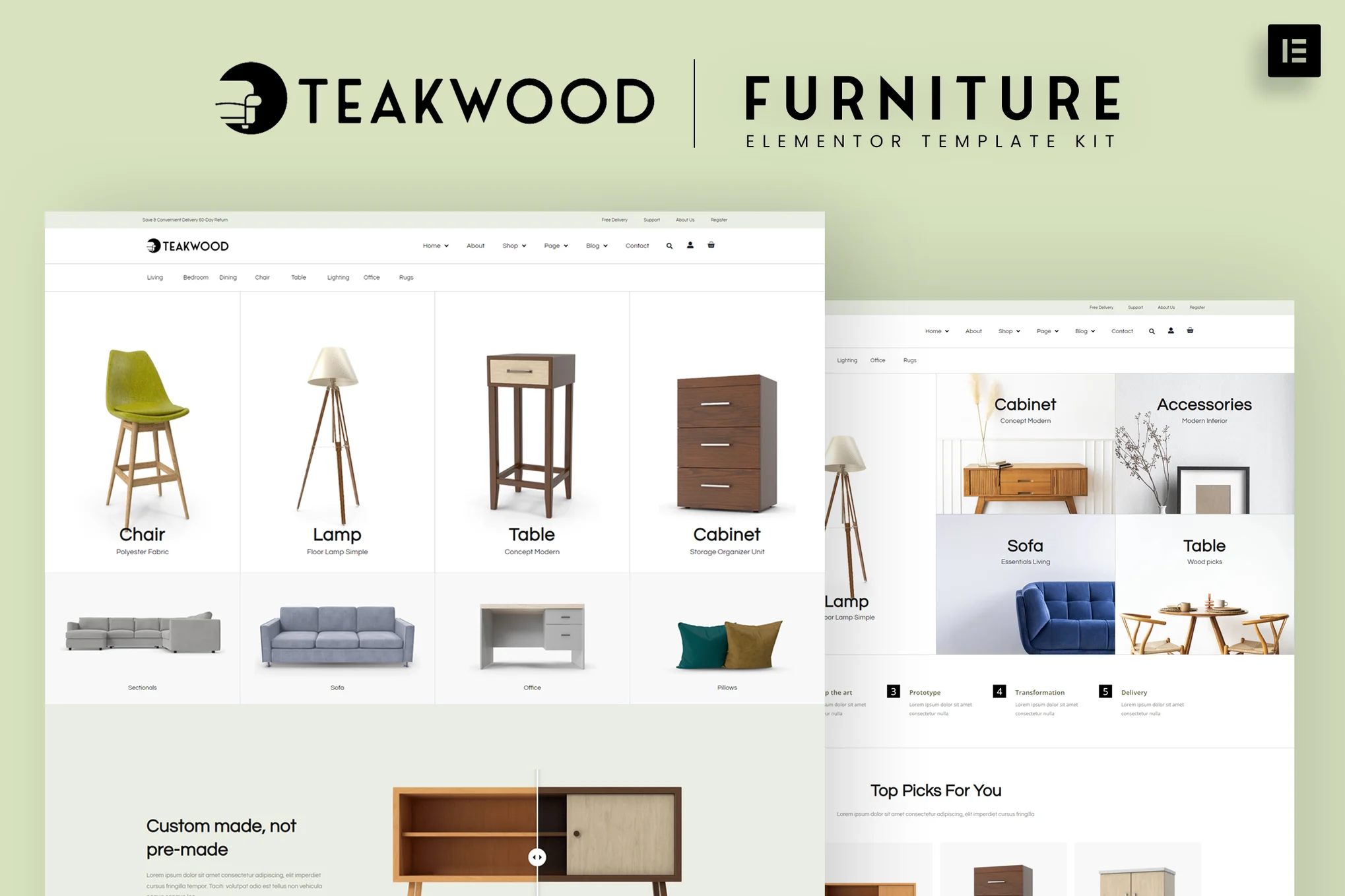 Furniture Store Website Template