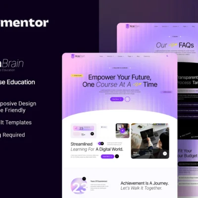 Online Course Website Template