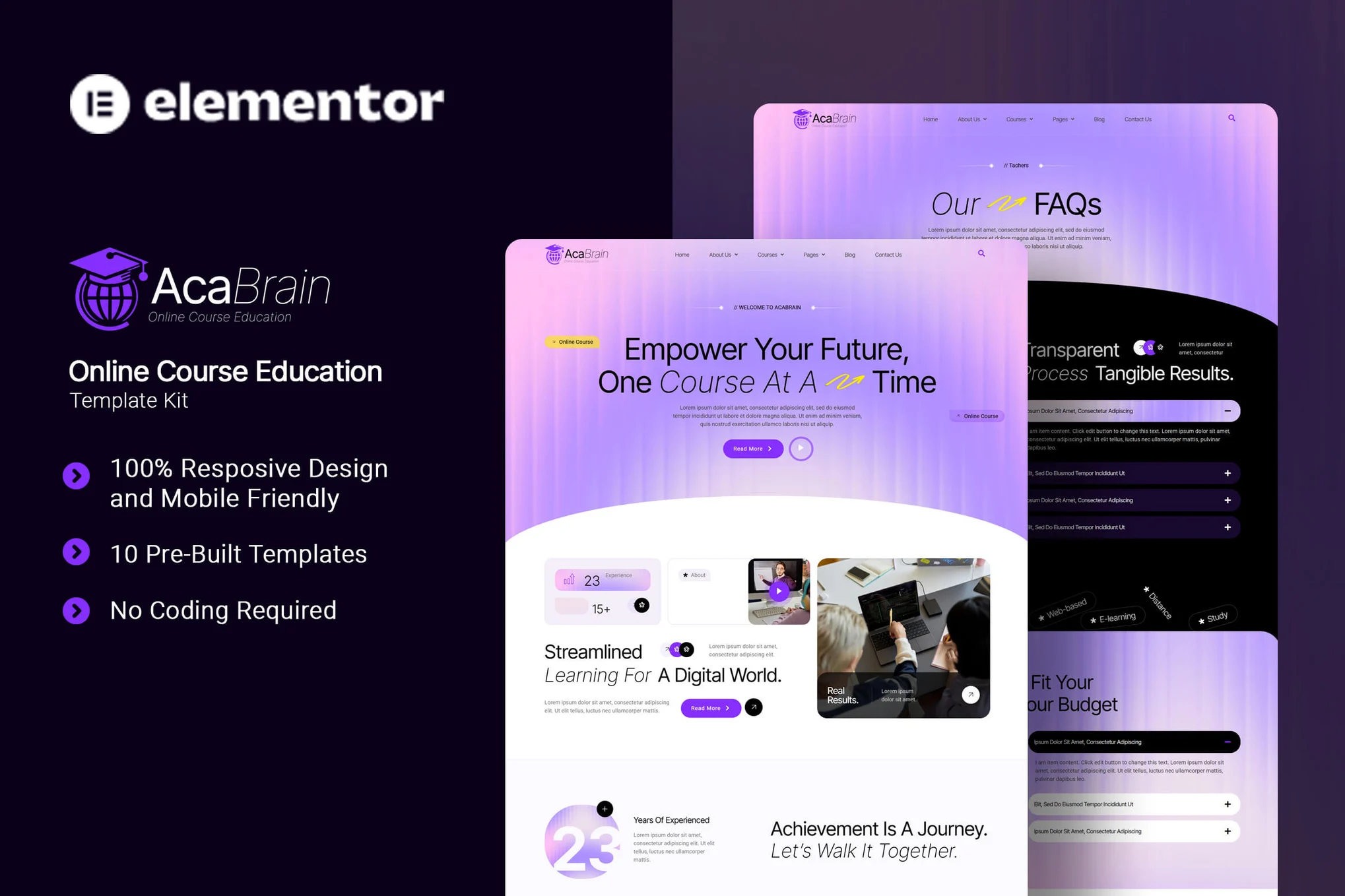 Online Course Website Template