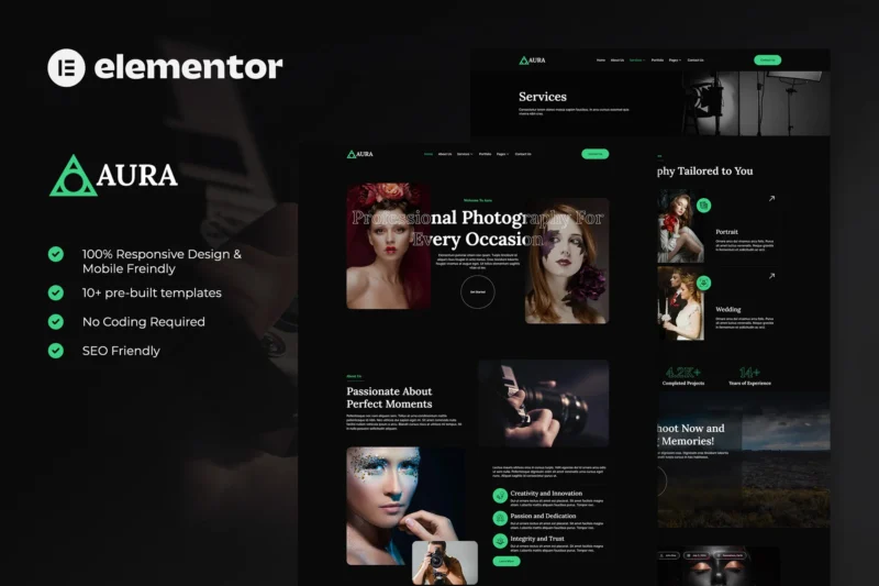 Photographer Portfolio Website Template