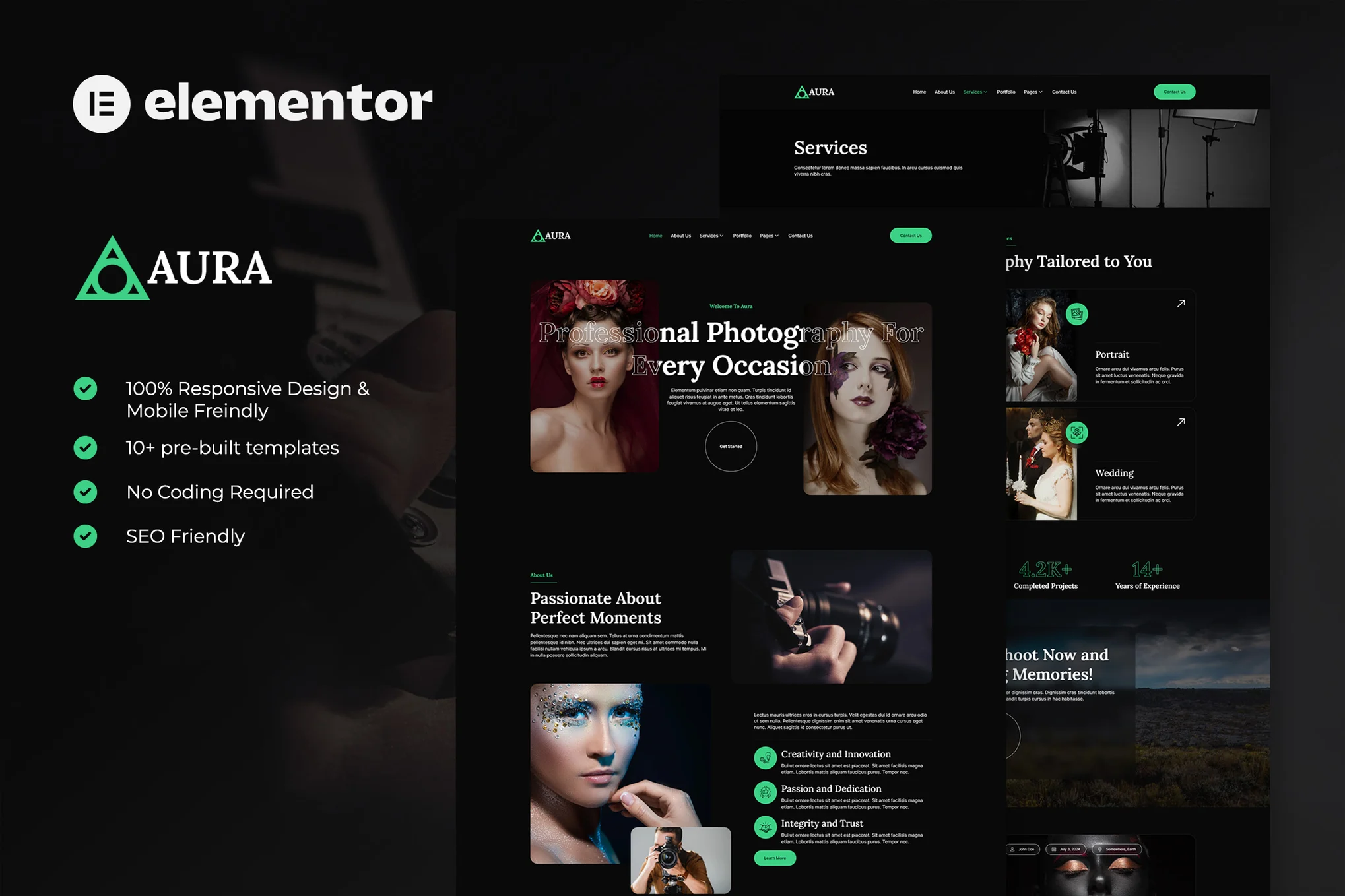 Photographer Portfolio Website Template