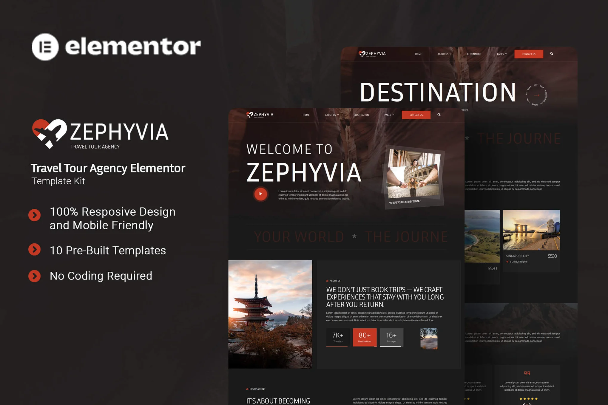 Travel Agency Website Template