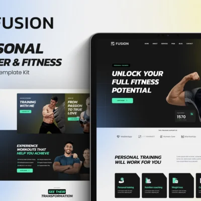 Fitness Trainer Website Template